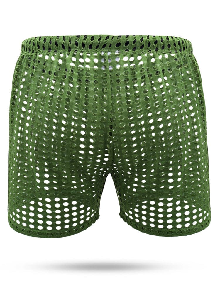 menaful Men's Loose Sexy Mesh Shorts