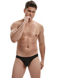 menaful Men's Low Waist Bikini Underwear - Black