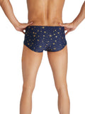 menaful Men's Low Waist Breathable Anti-Embarrassment Short Swim Trunks