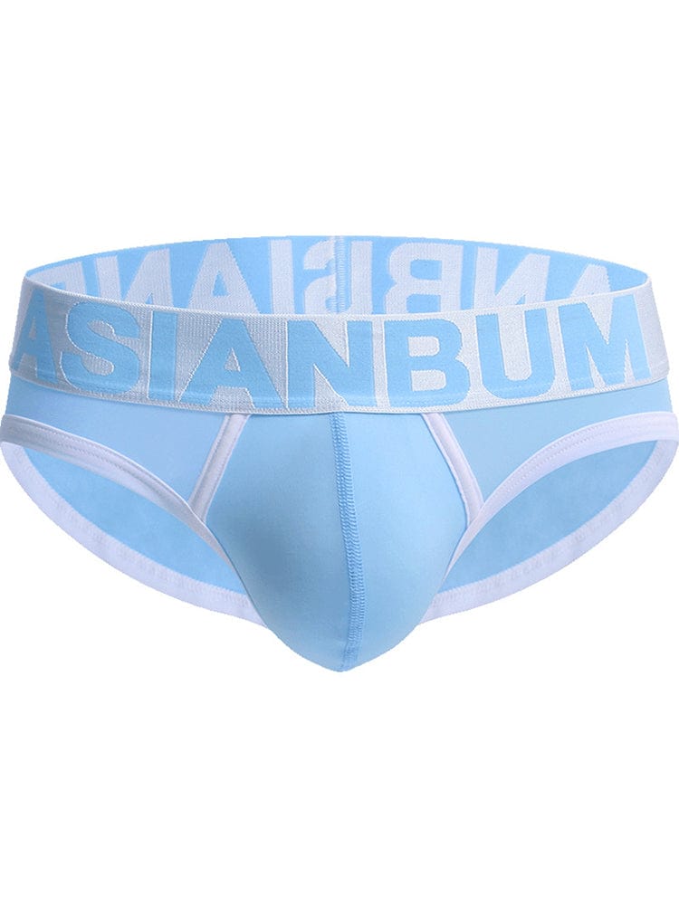 menaful Men's Low Waist Nylon Ice Silk Briefs