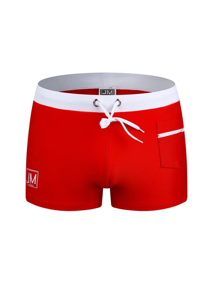 menaful Men's Low Waist Swimming Trunks