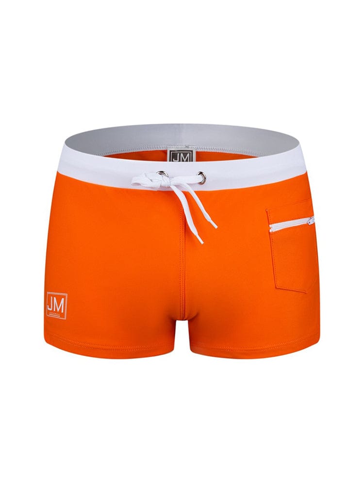 menaful Men's Low Waist Swimming Trunks