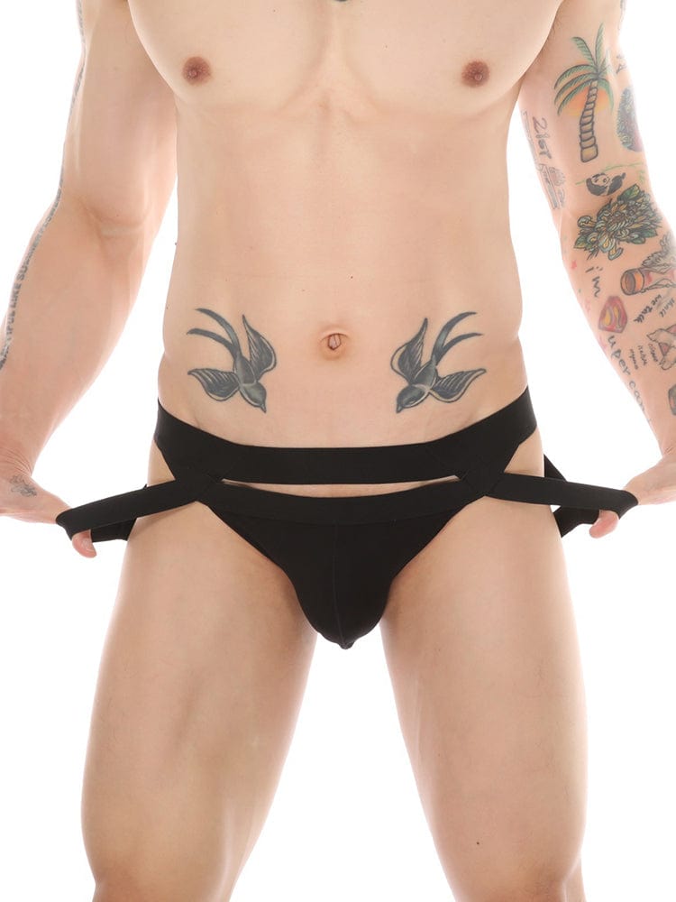 menaful Men's Metal Ring Thong