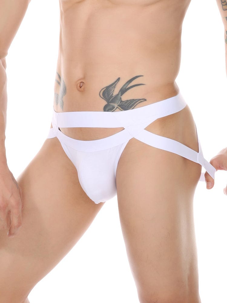 menaful Men's Metal Ring Thong