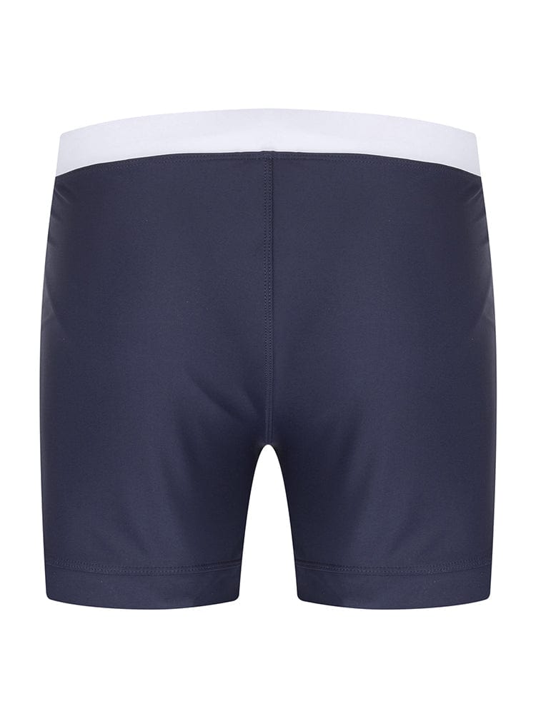 menaful Men's Nylon Solid Color Swim Trunks