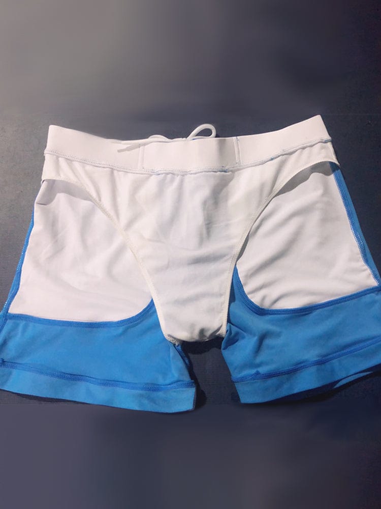 menaful Men's Nylon Solid Color Swim Trunks