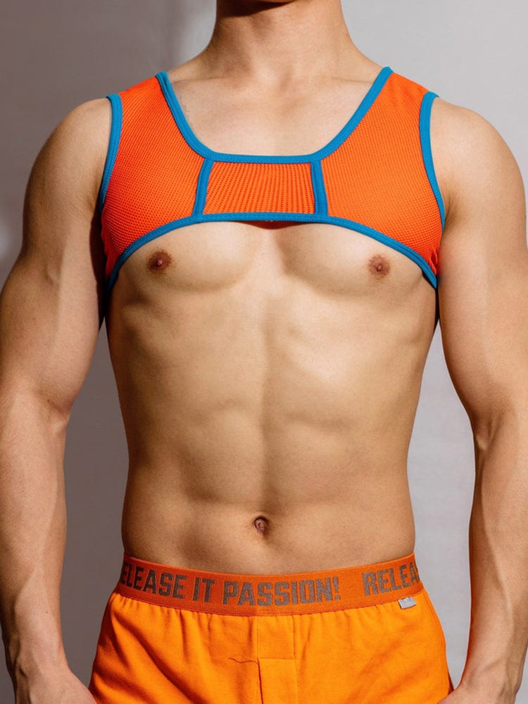 menaful Men's Party Gym Elastic Chest Strap Harness