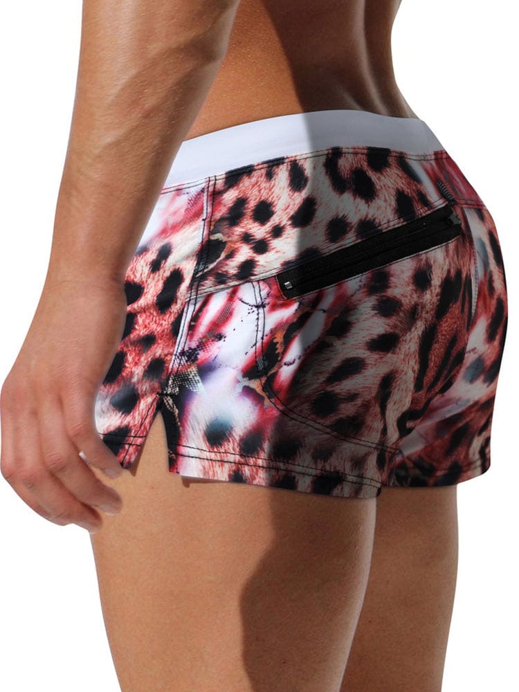 menaful Men's Printed Quick-dry Swim Trunks