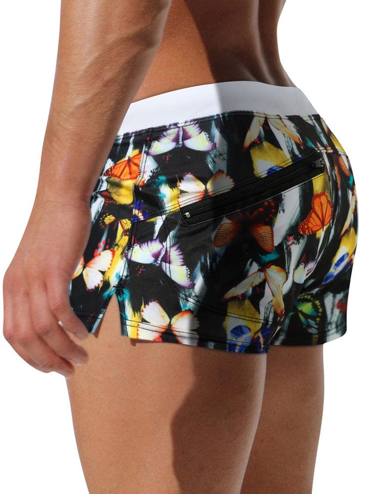 menaful Men's Printed Quick-dry Swim Trunks