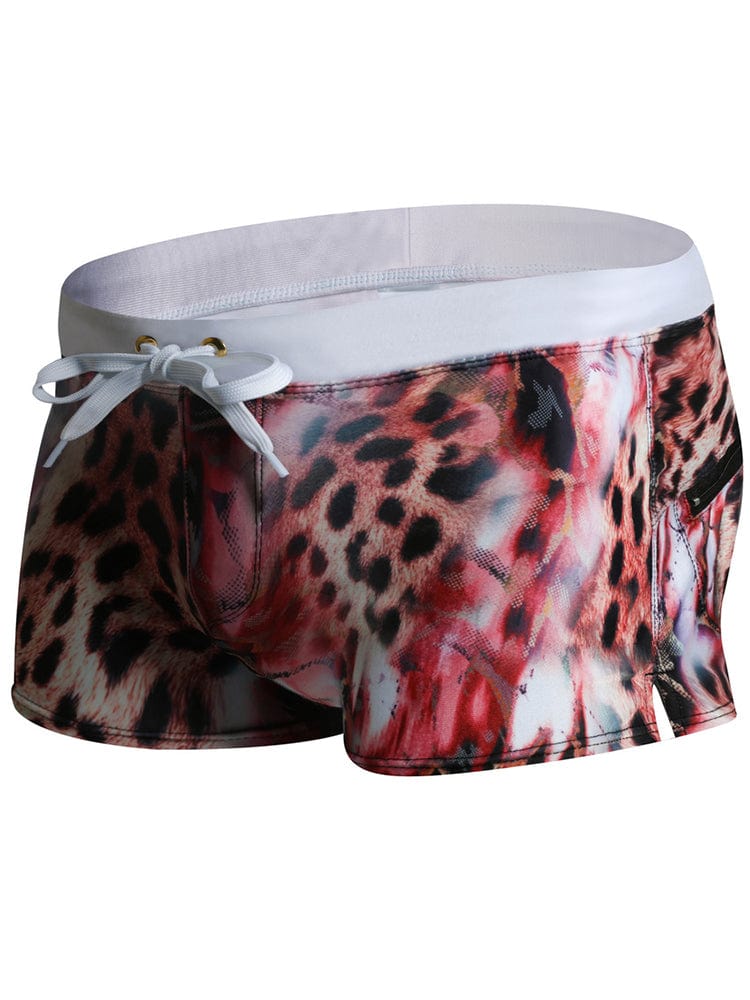 menaful Men's Printed Quick-dry Swim Trunks