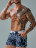 menaful Men's Printed Quick-drying Boxer Trunks