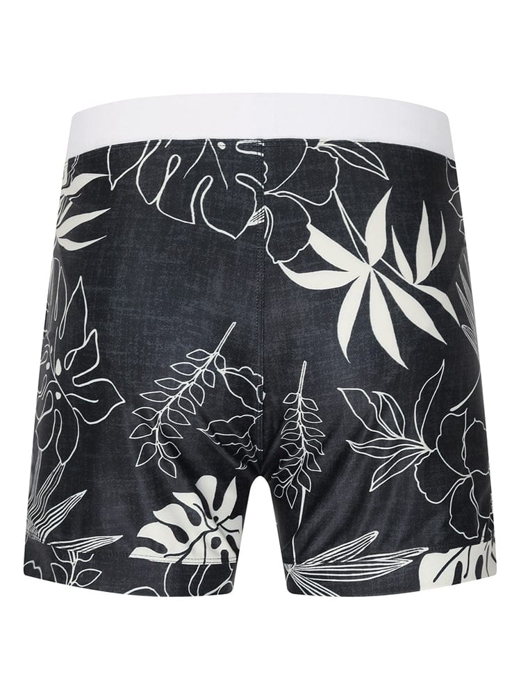 menaful Men's Printed Quick-drying Boxer Trunks