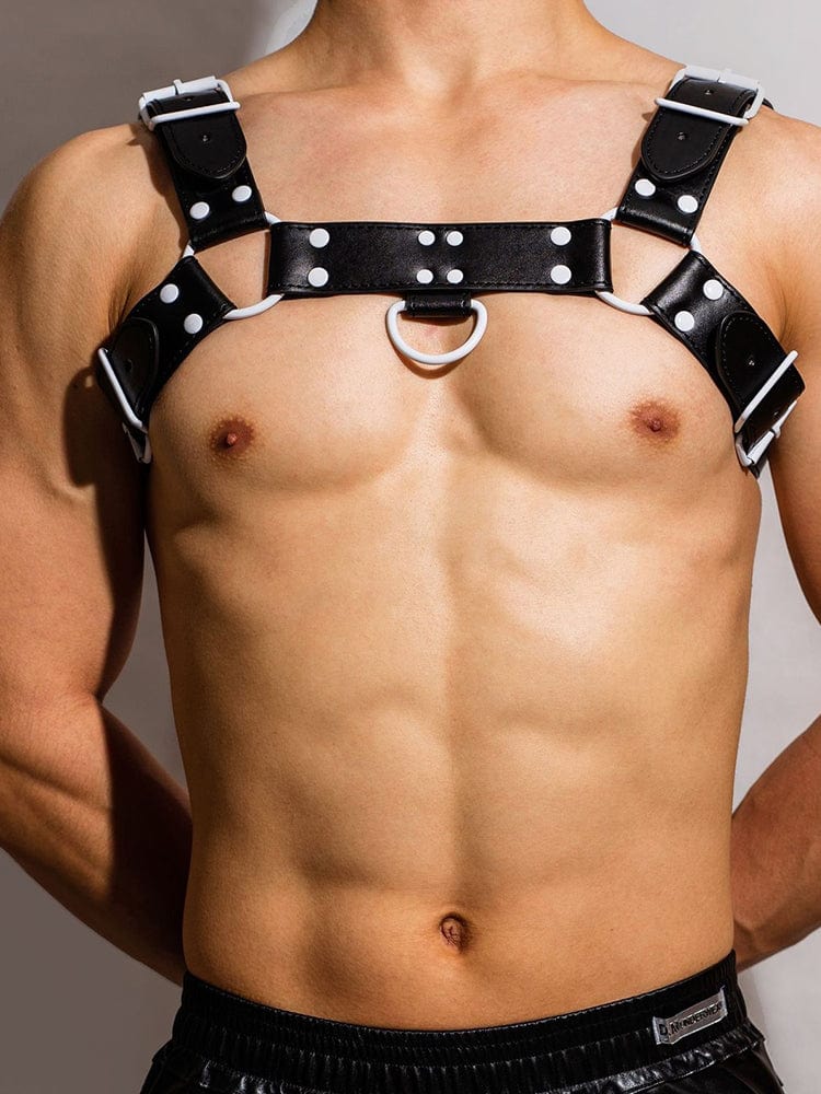 menaful Men's Pu Leather Sexy Shoulder Strap Harness