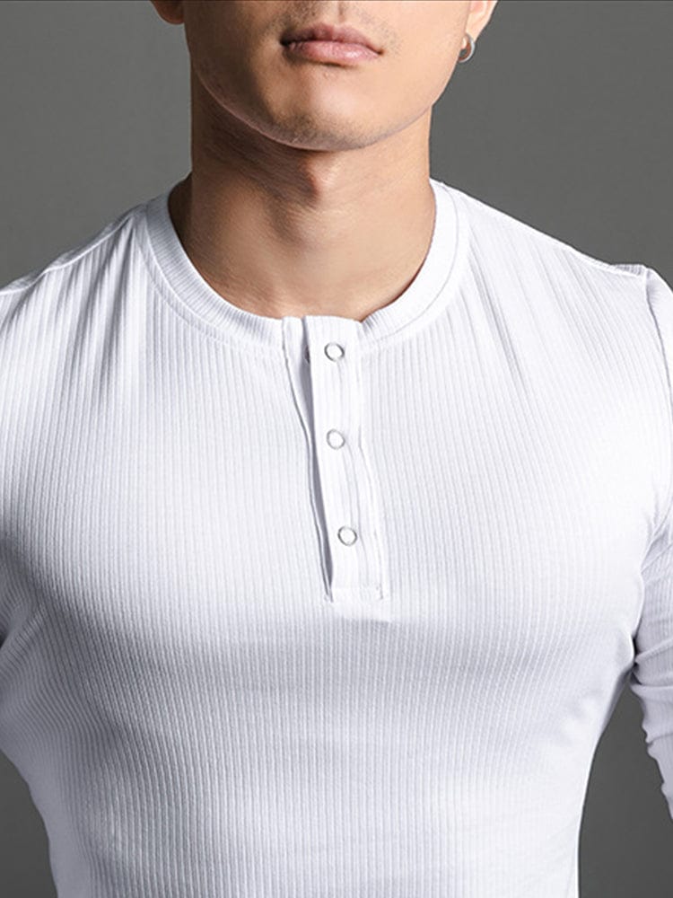 menaful Men's Round Neck Casual Tight-fitting Clothes Cotton T-shirt