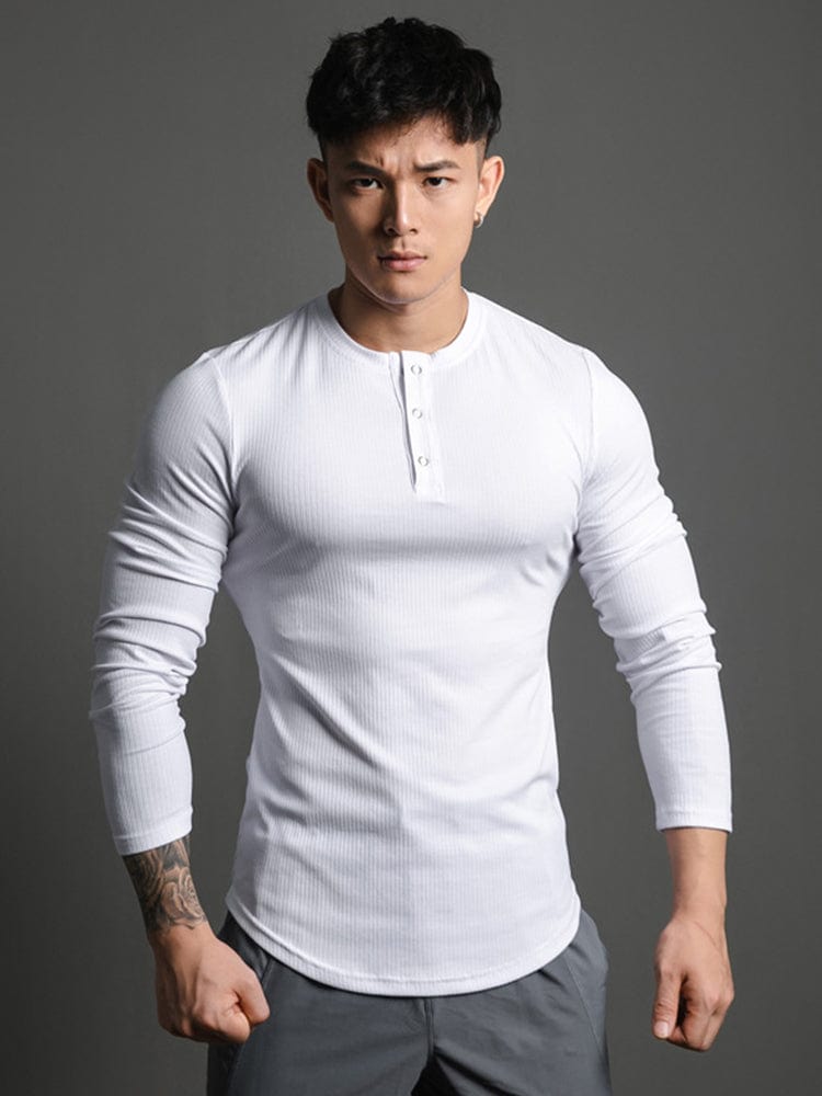 menaful Men's Round Neck Casual Tight-fitting Clothes Cotton T-shirt