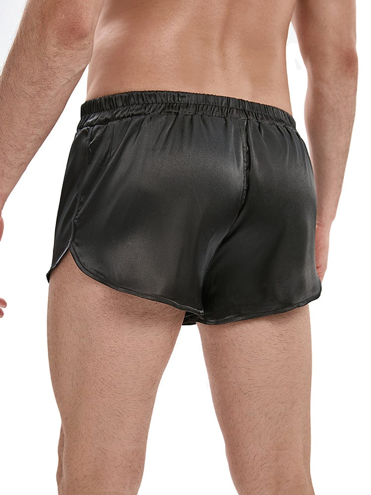 menaful Men's Rounded Silk Short Shorts