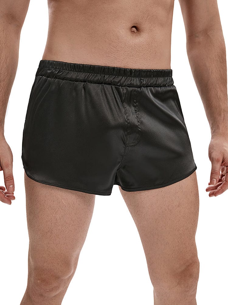 menaful Men's Rounded Silk Short Shorts