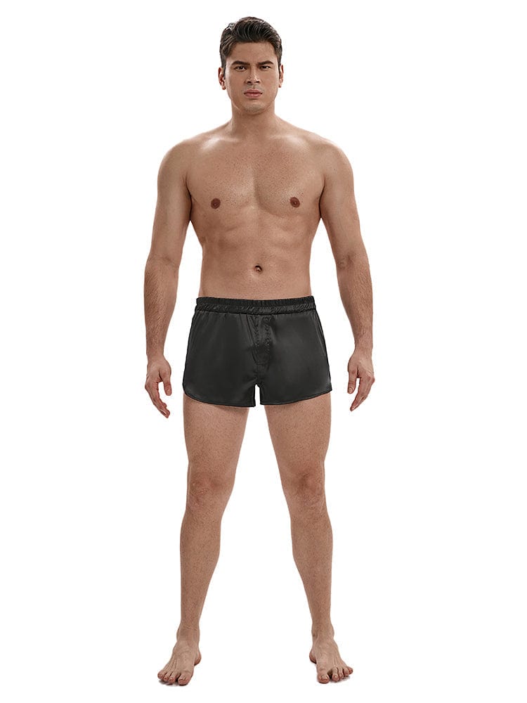 menaful Men's Rounded Silk Short Shorts