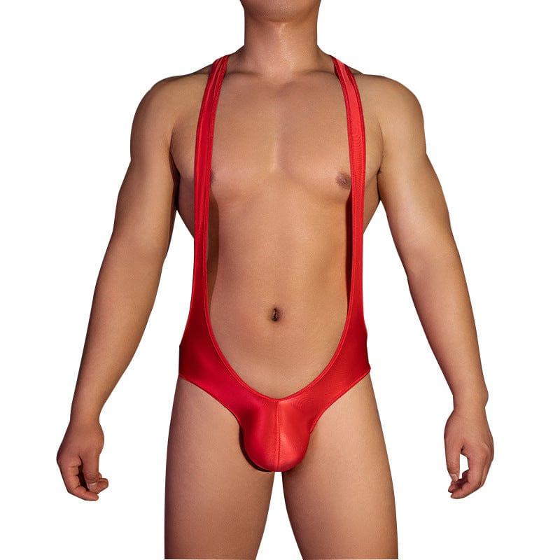 Menaful™ Men's Sexy Exposed Butt Suspenders Bodysuit