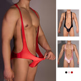 Menaful™ Men's Sexy Exposed Butt Suspenders Bodysuit