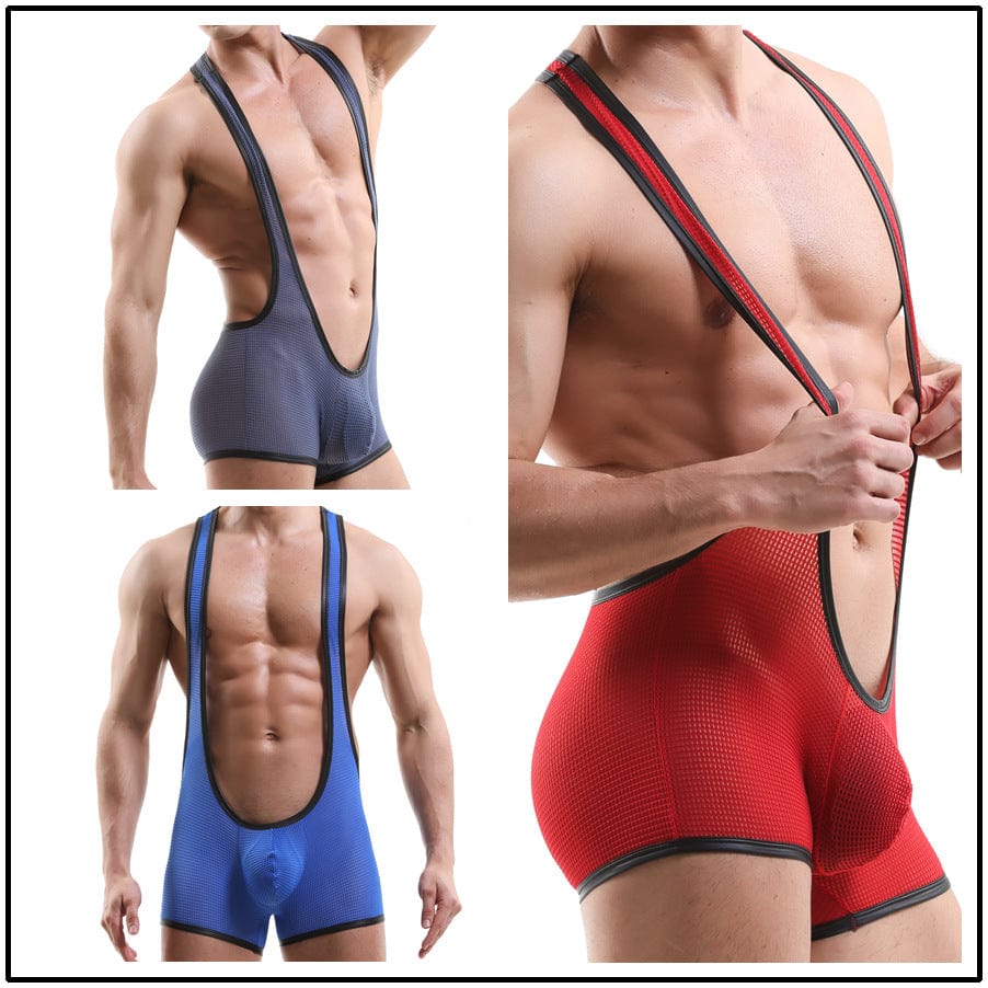 Menaful™ Men's Sexy Hollow Mesh Bodysuit