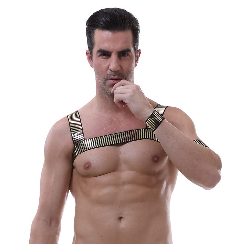 MENAFUL™ Men's sexy personality sequin chest and arm straps