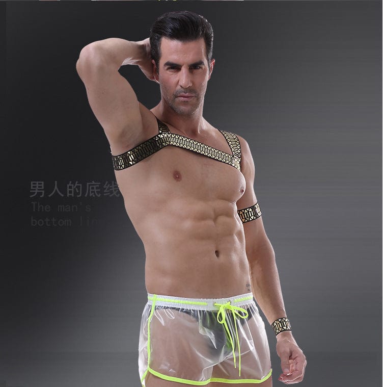 MENAFUL™ Men's sexy personality sequin chest and arm straps