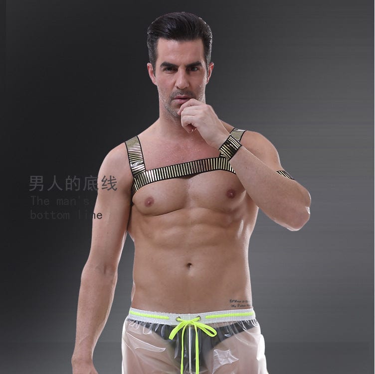 MENAFUL™ Men's sexy personality sequin chest and arm straps