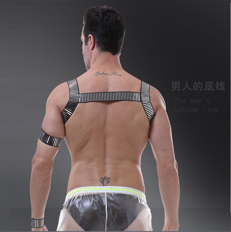 MENAFUL™ Men's sexy personality sequin chest and arm straps