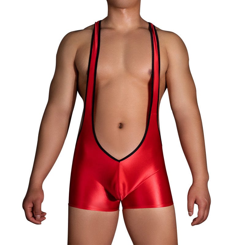 Menaful™ Men's Sexy Suspenders Bodysuit with Butt Cutout