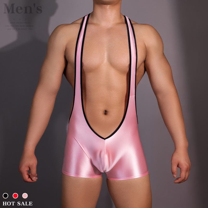 Menaful™ Men's Sexy Suspenders Bodysuit with Butt Cutout