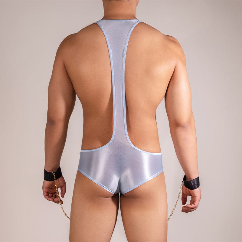 Menaful™ Men's Sexy Suspenders U-Convex Bodysuit with Bracelet