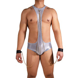 Menaful™ Men's Sexy Suspenders U-Convex Bodysuit with Bracelet