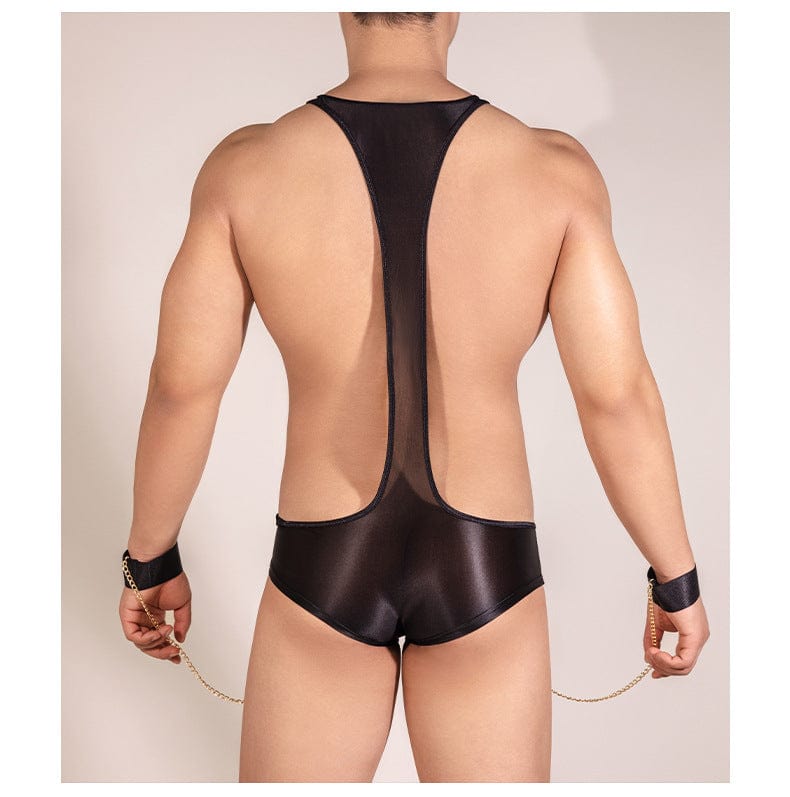 Menaful™ Men's Sexy Suspenders U-Convex Bodysuit with Bracelet