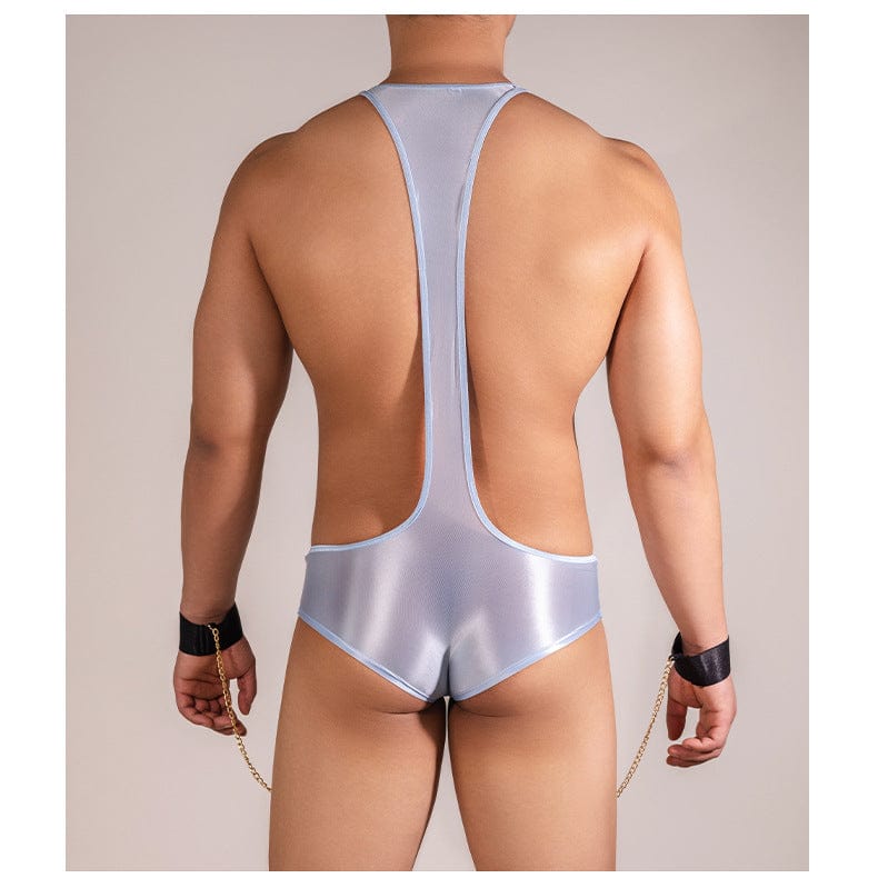 Menaful™ Men's Sexy Suspenders U-Convex Bodysuit with Bracelet