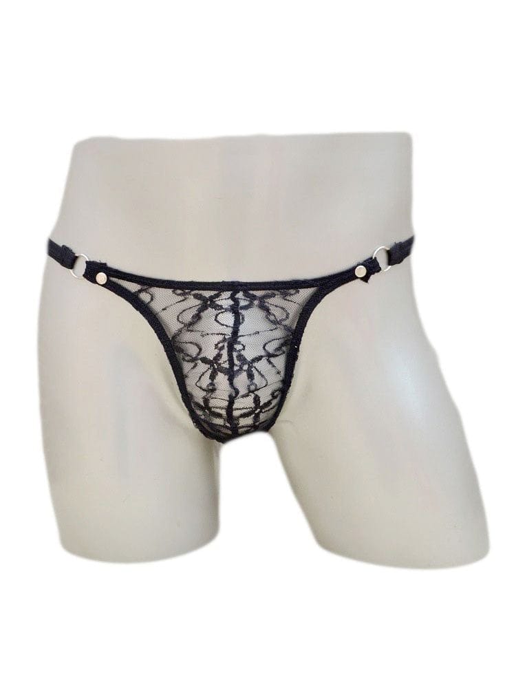 menaful Men's Sexy Transparent Mesh Thong