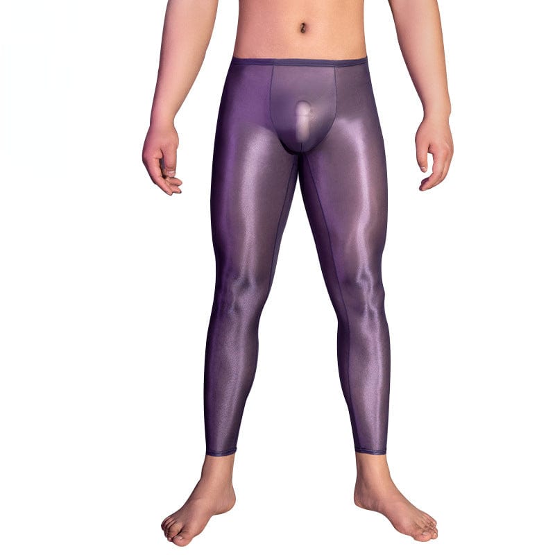 Menaful™ Men's shiny tight-fitting silky leggings