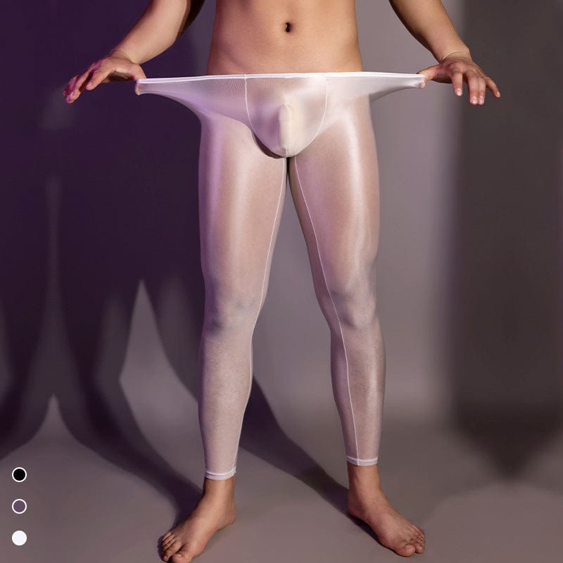 Menaful™ Men's shiny tight-fitting silky leggings