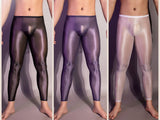 Menaful™ Men's shiny tight-fitting silky leggings