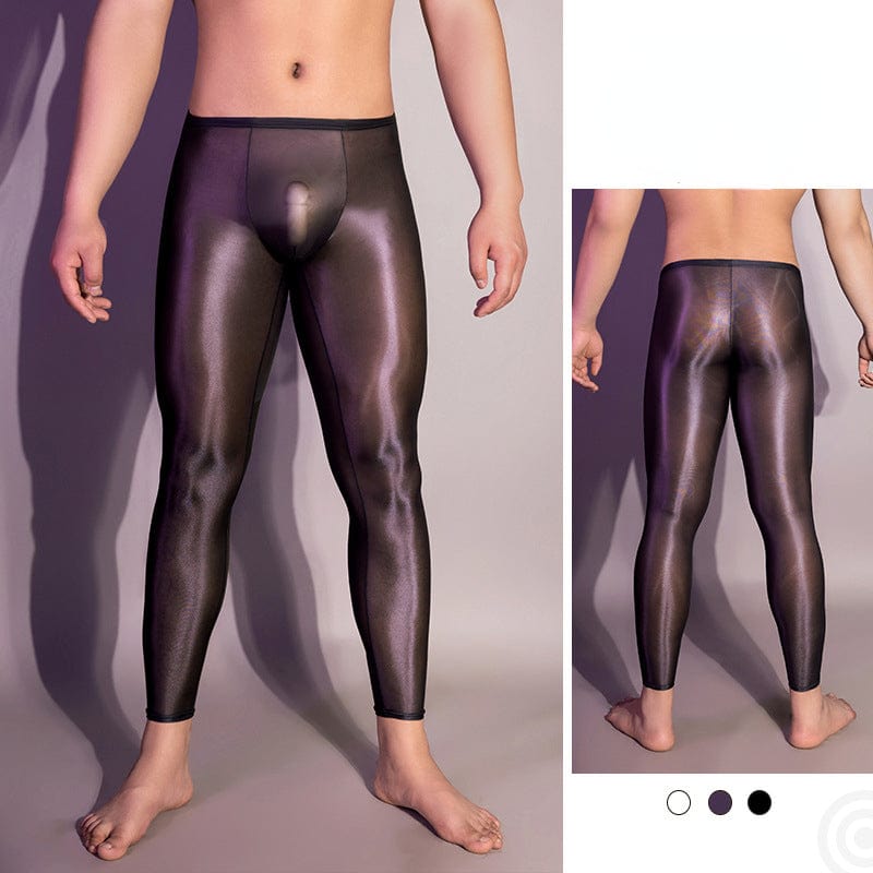 Menaful™ Men's shiny tight-fitting silky leggings