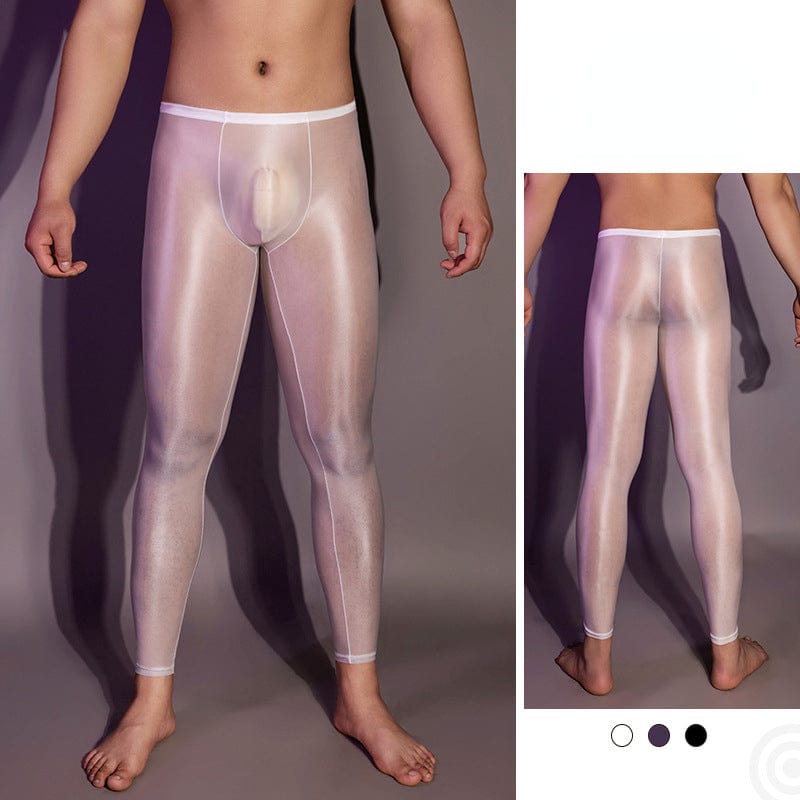 Menaful™ Men's shiny tight-fitting silky leggings