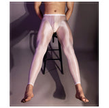 Menaful™ Men's shiny tight-fitting silky leggings