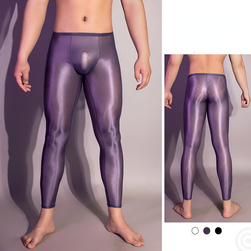 Menaful™ Men's shiny tight-fitting silky leggings