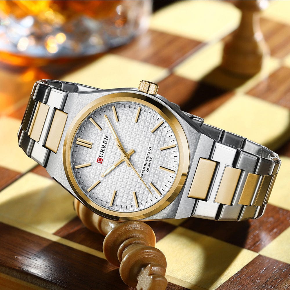 Menaful™ Men's simple and fashionable business quartz watch (Japanese movement)