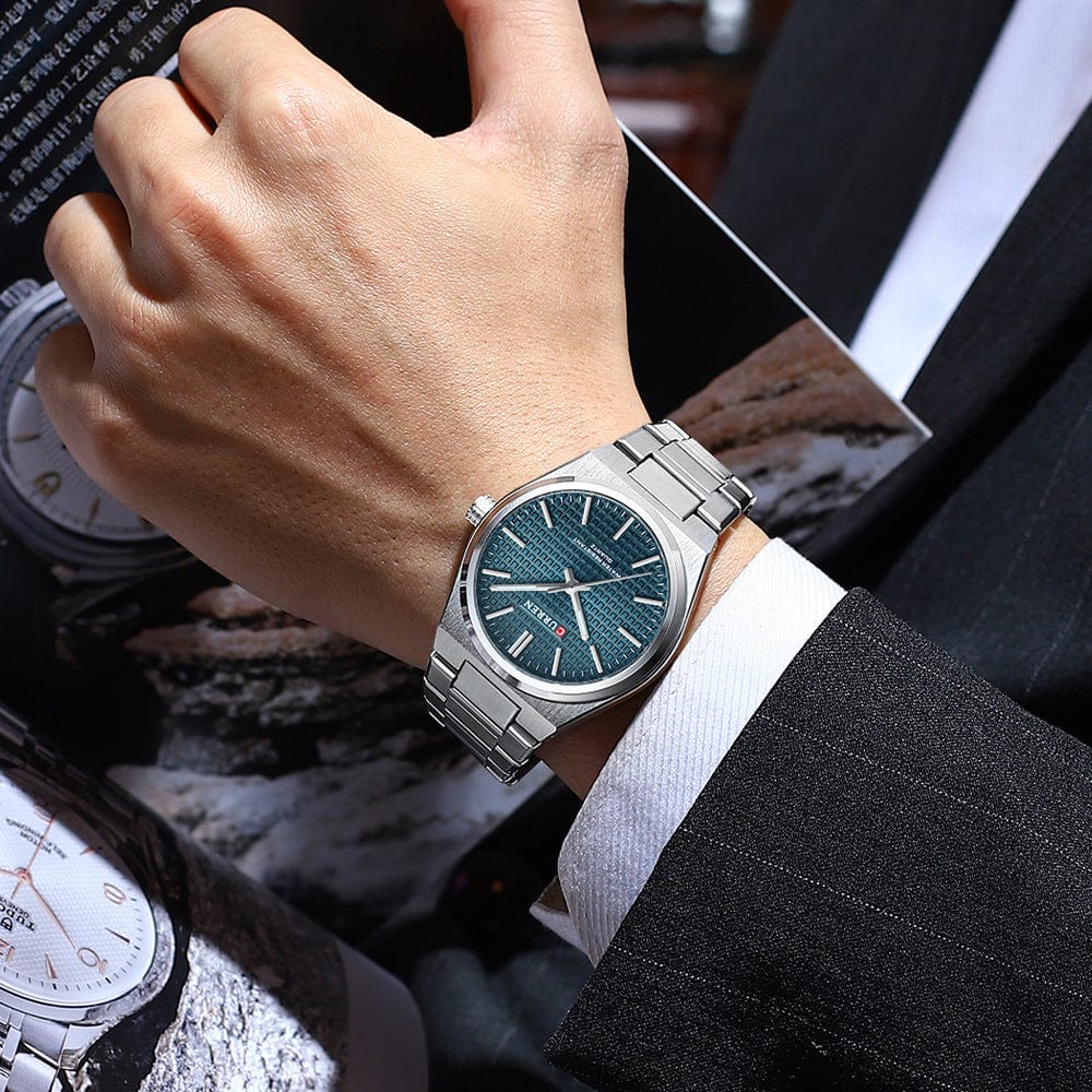 Menaful™ Men's simple and fashionable business quartz watch (Japanese movement)