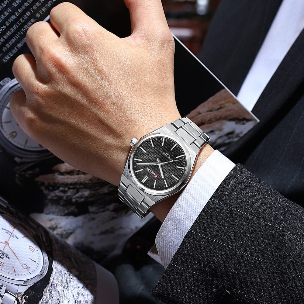 Menaful™ Men's simple and fashionable business quartz watch (Japanese movement)