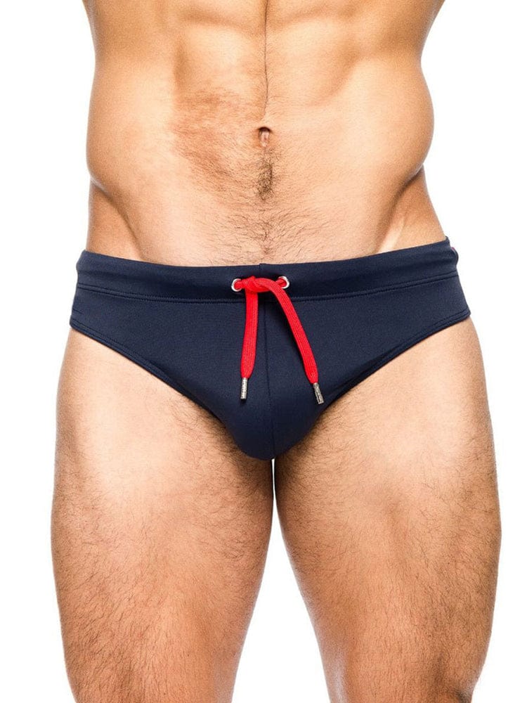 menaful Men's Solid Color Sexy Triangle Swim Briefs