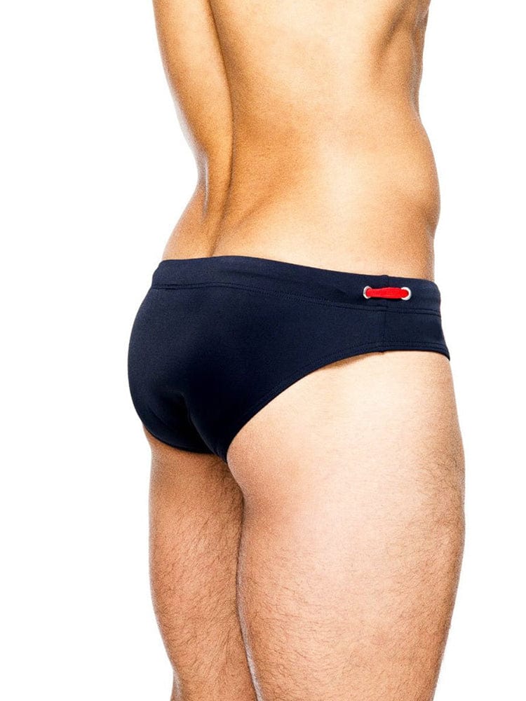 menaful Men's Solid Color Sexy Triangle Swim Briefs