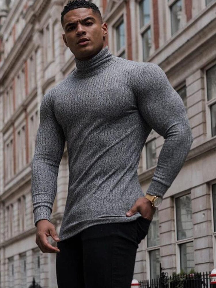 menaful Men's Sports Casual Slim Long-sleeved T-shirt