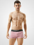 menaful Men's Striped Home Low Waist Sexy Boxer Briefs